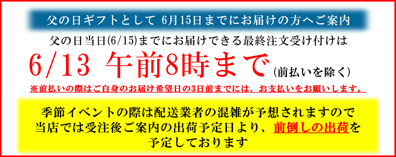 配送注意