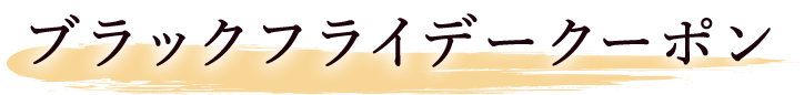 ブラックフライデークーポン